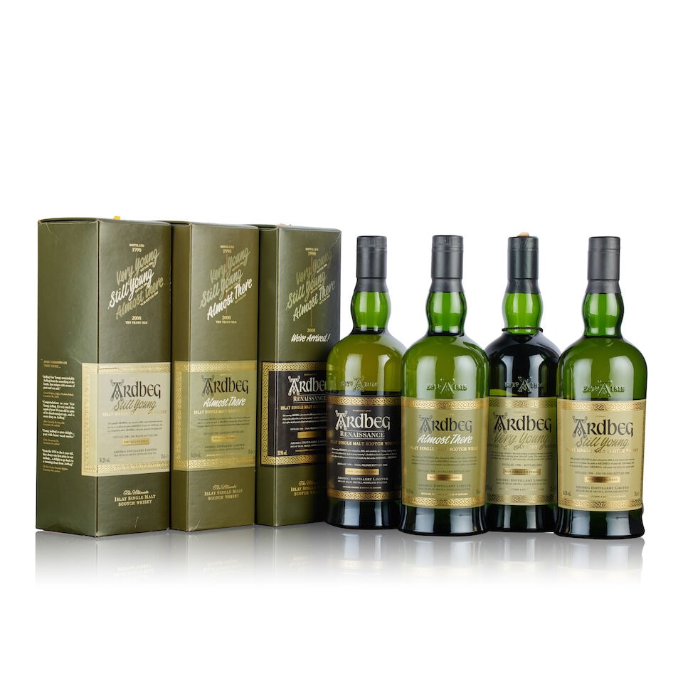 Ardbeg Renaissance, 1998 (1x 70cl) Ardbeg Almost There 3rd Release, 1998 (1x 70cl) Ardbeg Very ... (1 of 2)