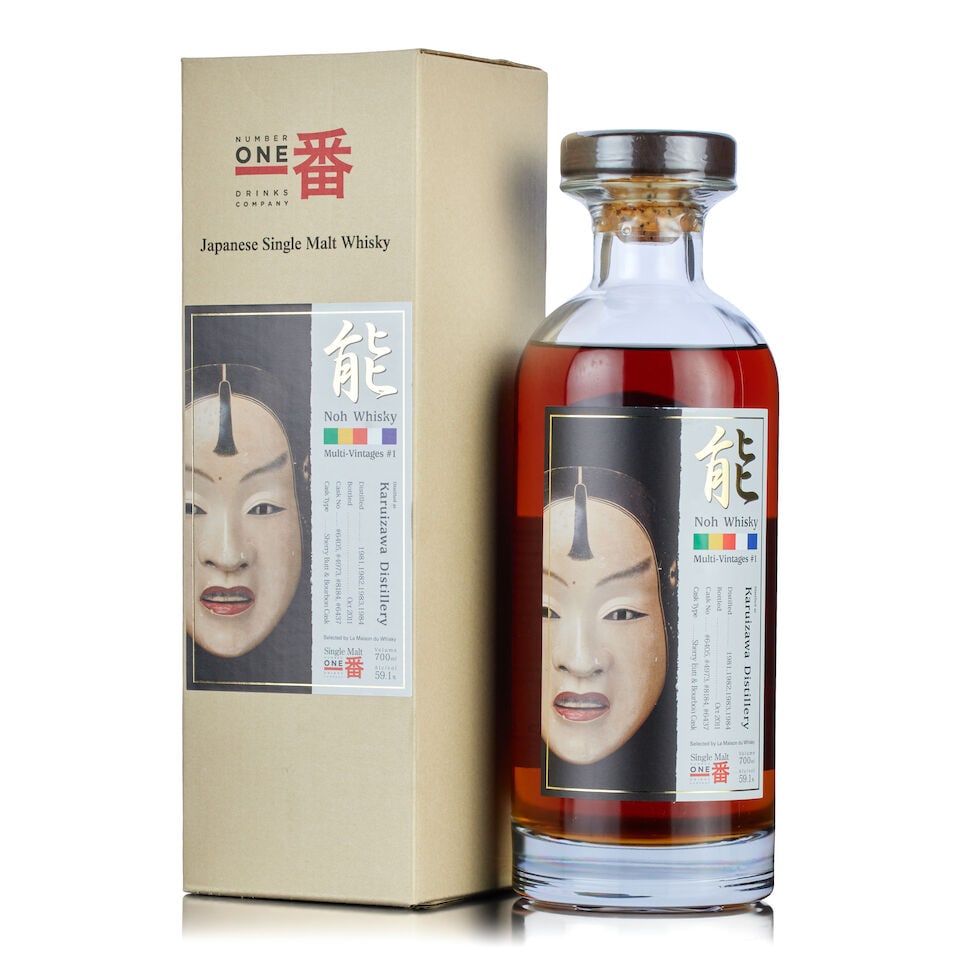 Karuizawa Noh Whisky Multi Vintage #1, 1981, 1982, 1983, 1984 (1x 70cl) (1 of 2)