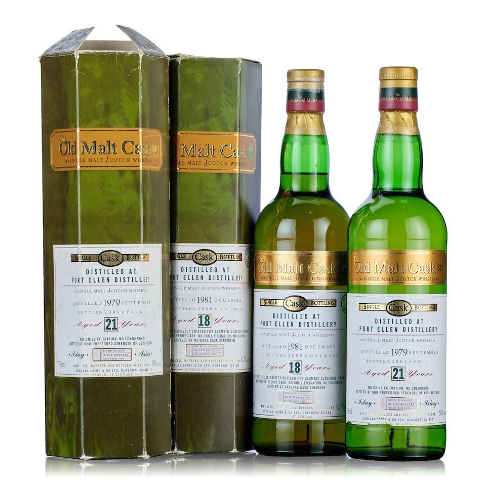 Port Ellen 18 Year Old, Old Malt Cask , 1981 (1x 70cl) Port Ellen 21 Year Old, Old Malt Cask ,... (1 of 1)