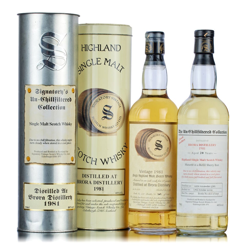 Brora 18 Year Old Signatory Vintage, 1981 (1x 70cl) Brora 20 Year Old The Un-Chillfiltered Col... (1 of 1)