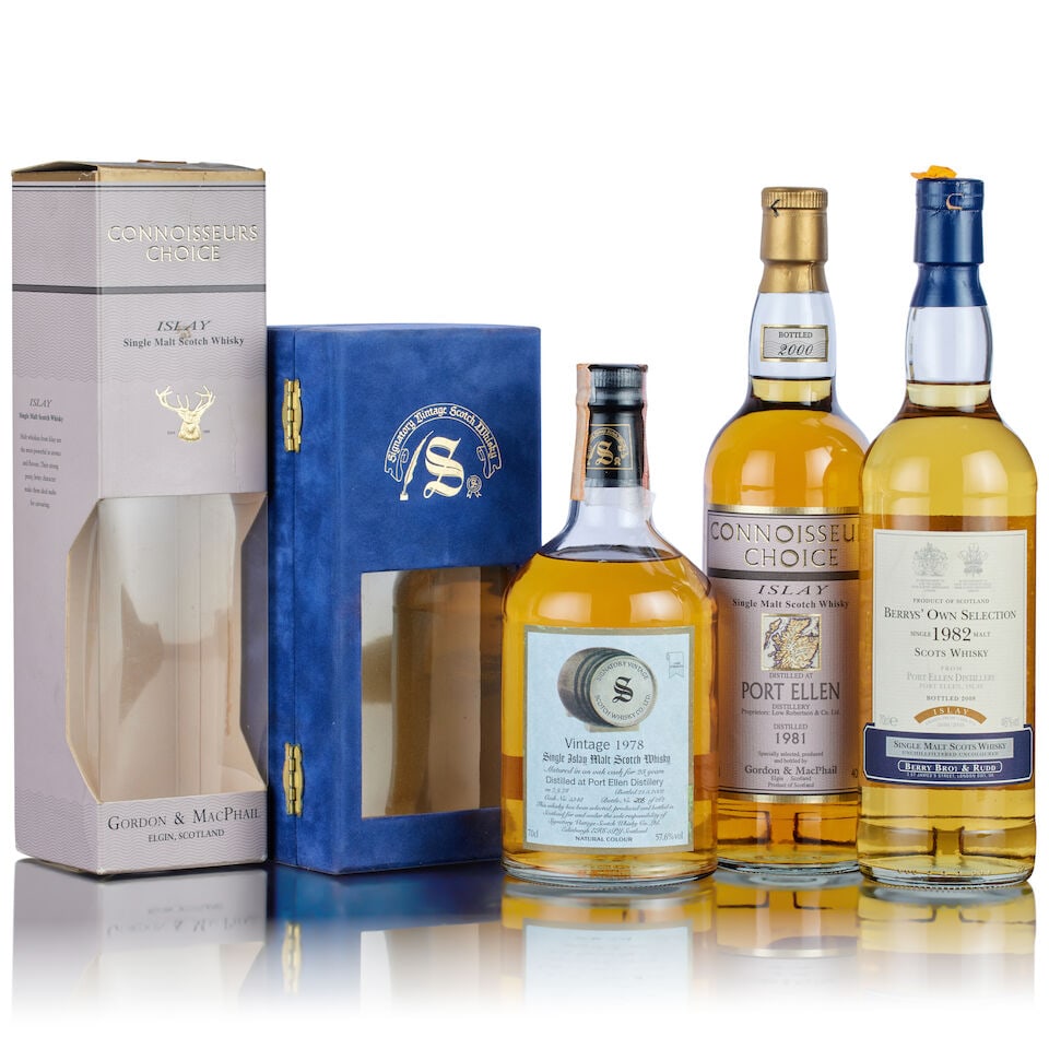 Port Ellen 23 Year Old, Signatory Vintage, 1978 (1x 70cl) Port Ellen Connoisseurs Choice, Gor... (1 of 2)