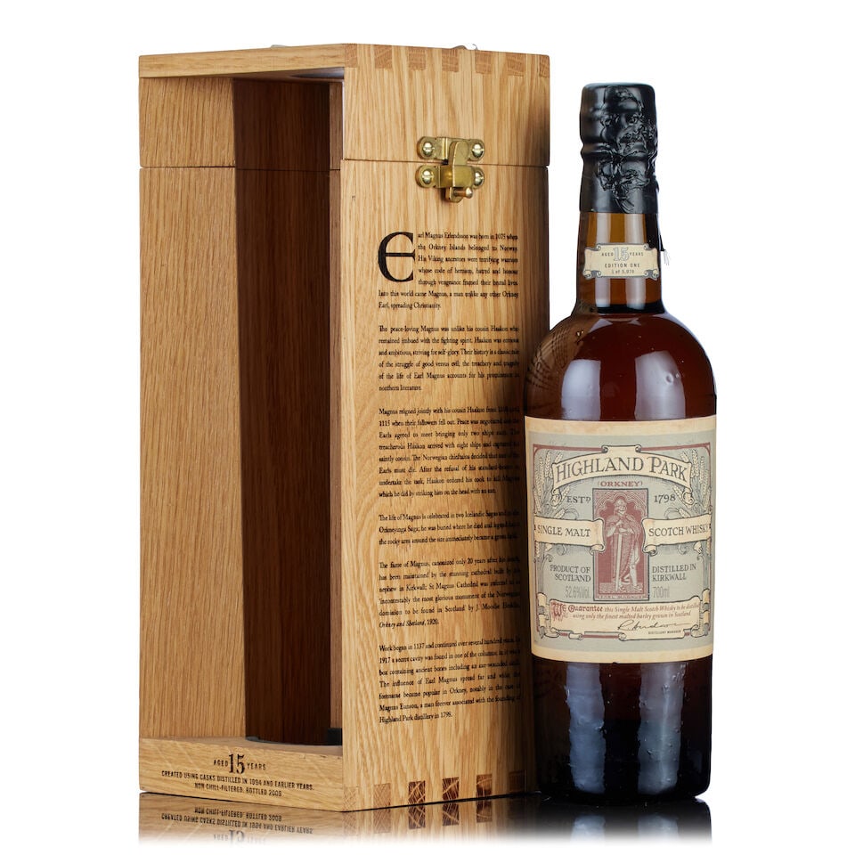 Highland Park 15 Year Old Earl Magnus (Edition 1), 1994 (1x 70cl) (1 of 2)