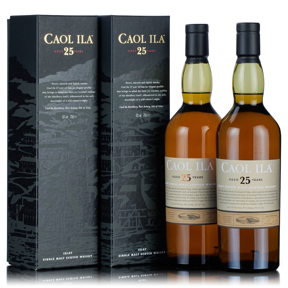 Caol Ila 25 Year Old Flora & Fauna, Limited Release, 1990s (2x 70cl) (1 of 2)