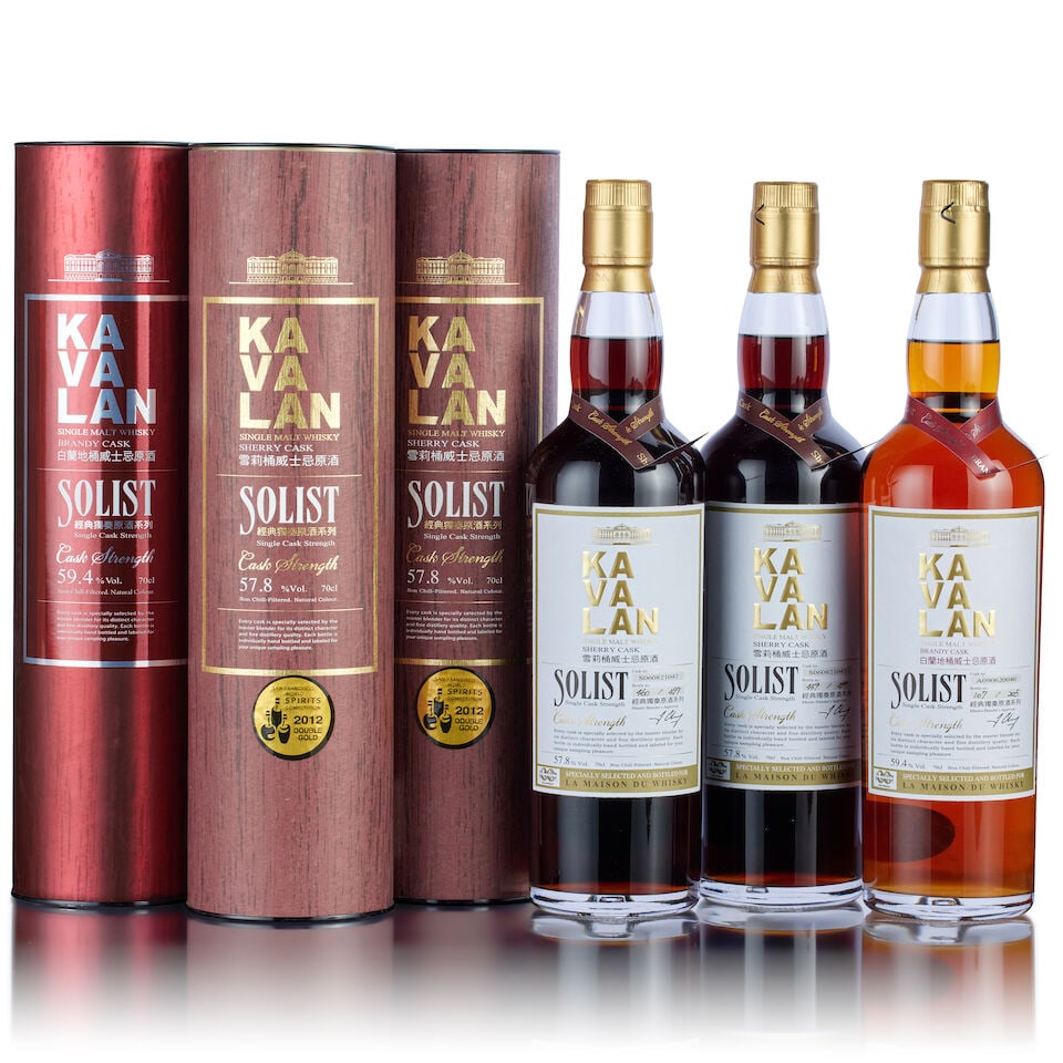 Kavalan Soloist Cask Strength, La Maison du Whisky, 2013 Sherry Cask (2x 70cl) Kavalan Soloist C... (1 of 2)
