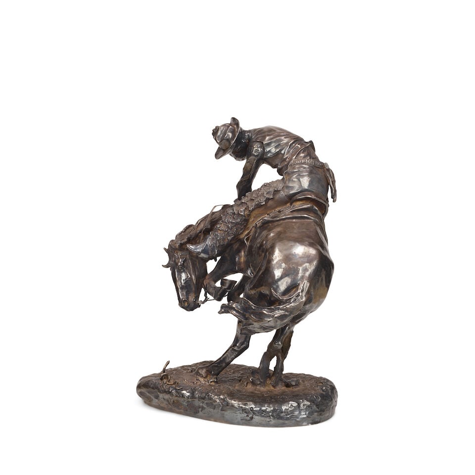 After FREDERIC REMINGTON The Rattlesnake 21 1/2 in. high - 3