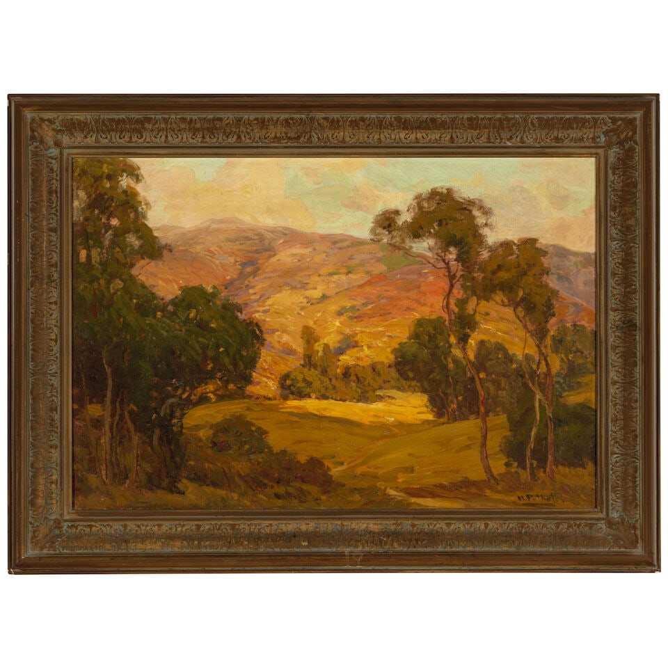 HANSON PUTHUFF (1875-1972) Sespe Hills 23 x 34 in. Painted circa 1925. - 3