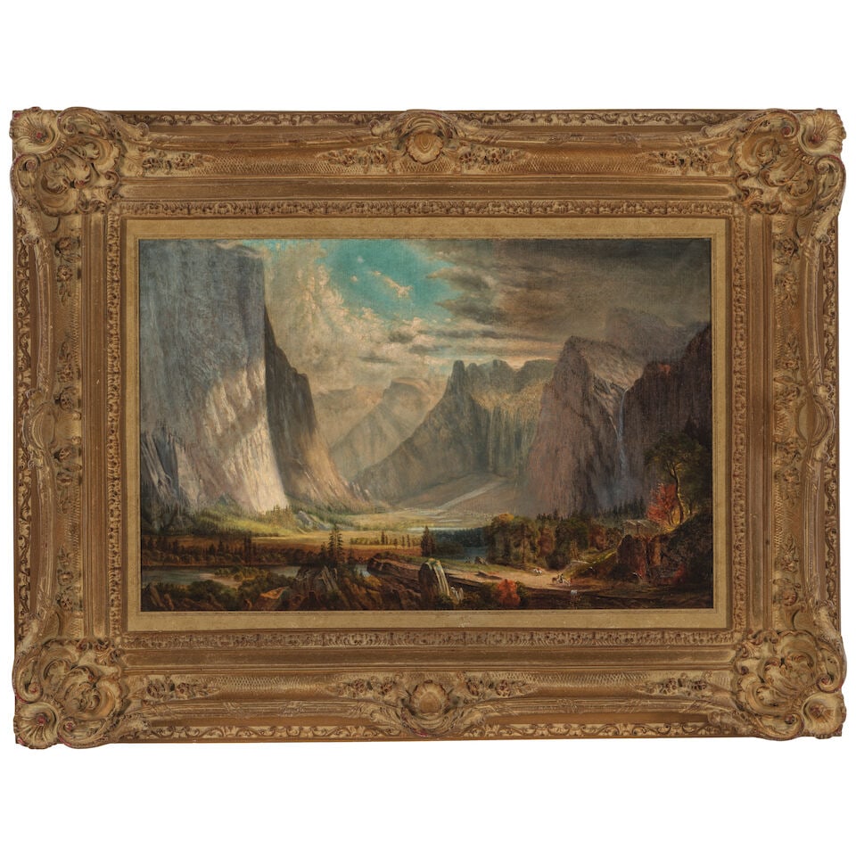 After THOMAS HILL Yosemite Valley 23 1/4 x 35 3/4 in. - 3