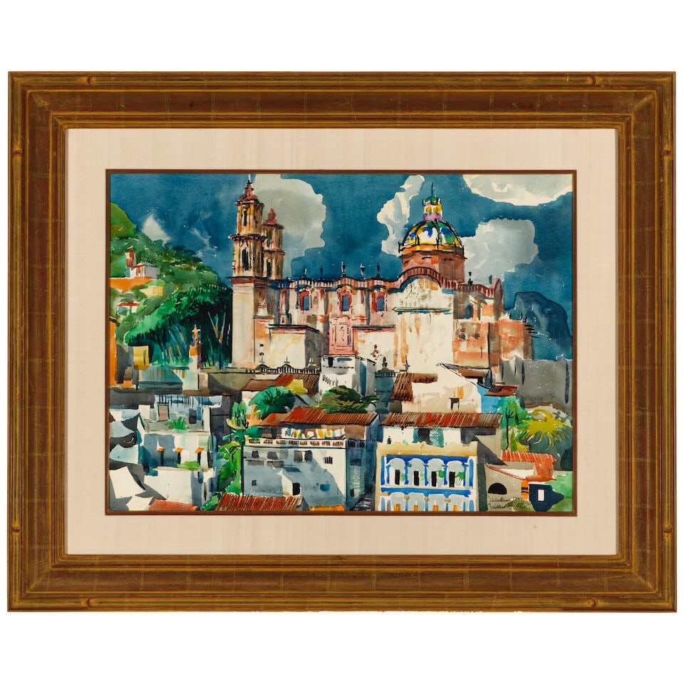 MILLARD SHEETS (1907-1989) Christmas, Taxco sight 22 x 30 in. (Executed in 1959.) - 3
