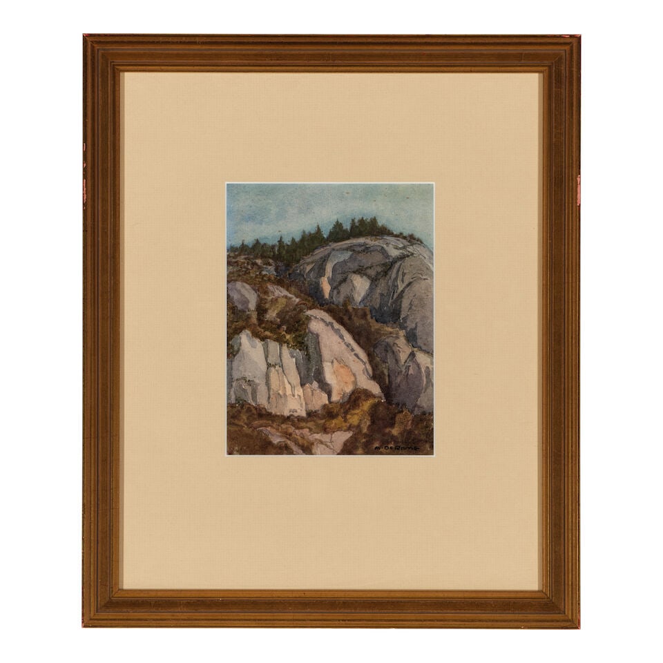 ALBERT THOMAS DEROME (1885-1959) Sugar Loaf Rock or Eagle Rock Near Kyburz, Kierchoff Dome and G... - 4