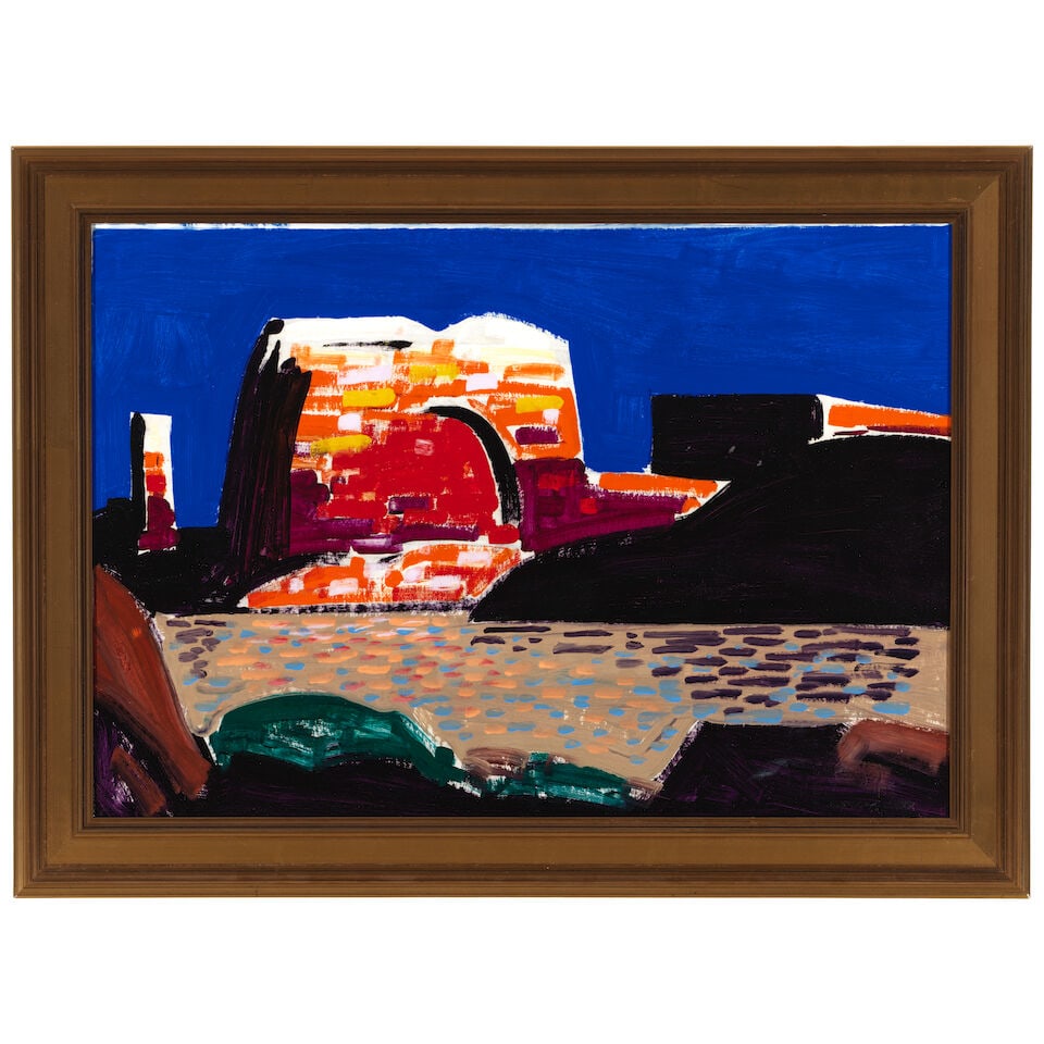 CONRAD BUFF (1886-1975) Rainbow Mesa 17 3/4 x 25 in. - 3