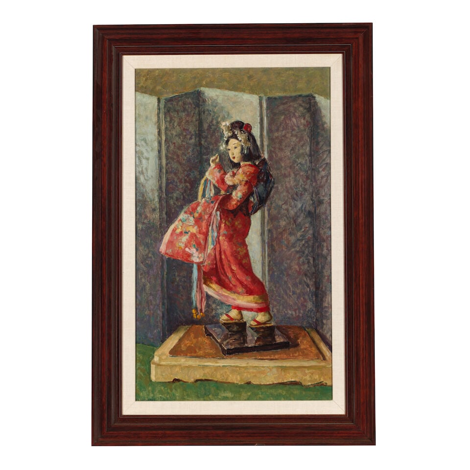 MISCHA ASKENAZY (1888-1961) Still Life with Geisha Doll 30 x 18 in. - 4