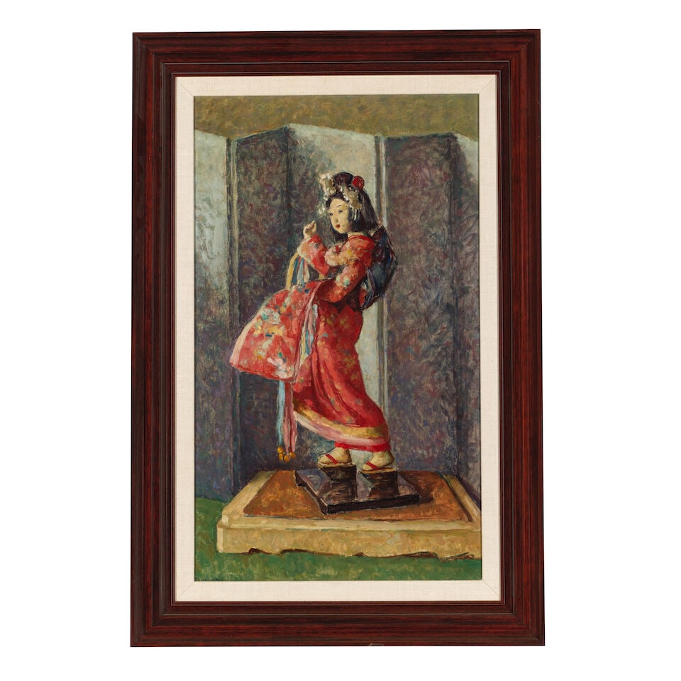 MISCHA ASKENAZY (1888-1961) Still Life with Geisha Doll 30 x 18 in. - 6