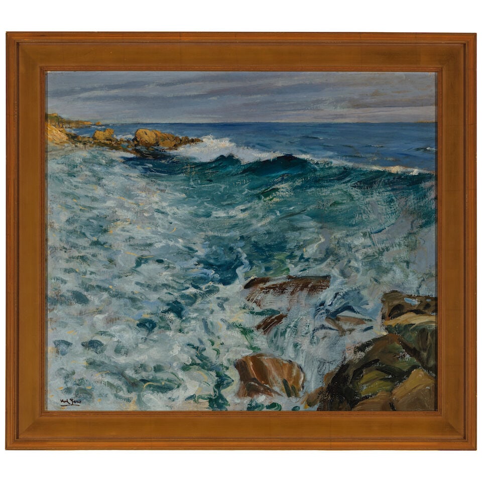 KARL YENS (1868-1945) Laguna Coast 26 x 30 in. - 2