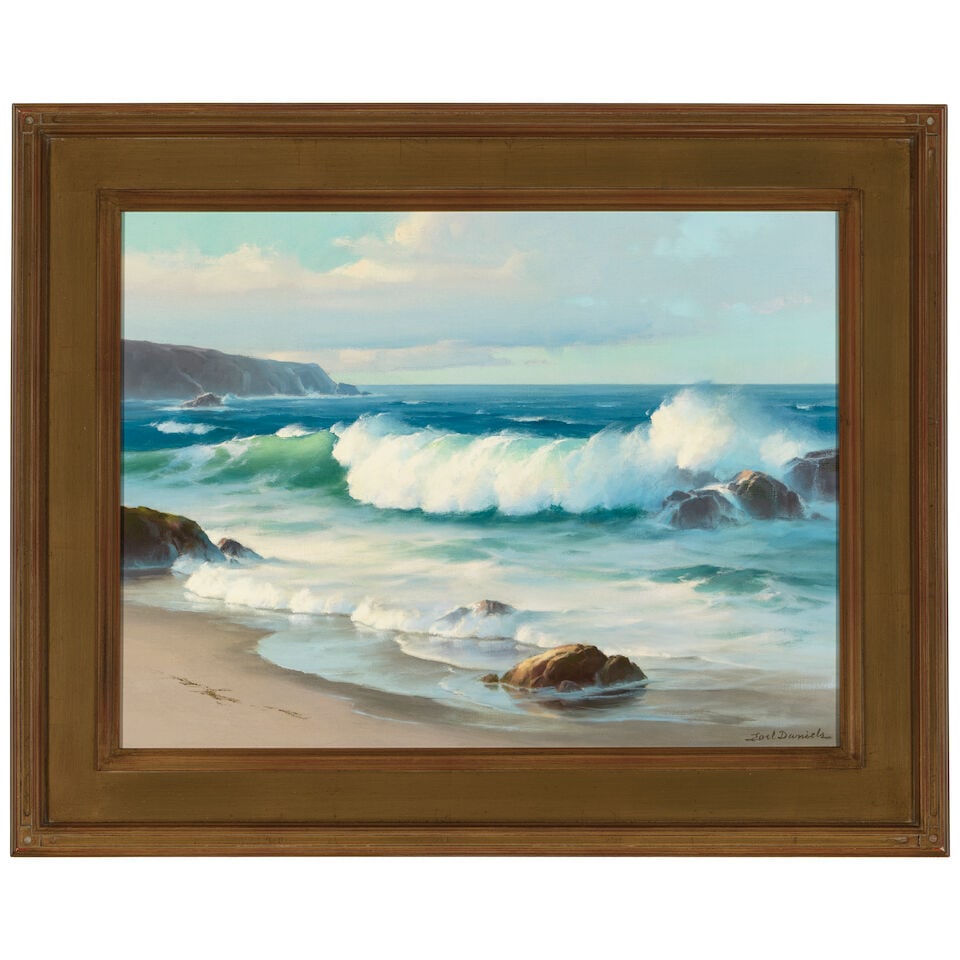 EARL I. DANIELS (1920-1999) Crown Pt. and El Morro, Laguna Beach (a group of two) first 16 x 20... - 3