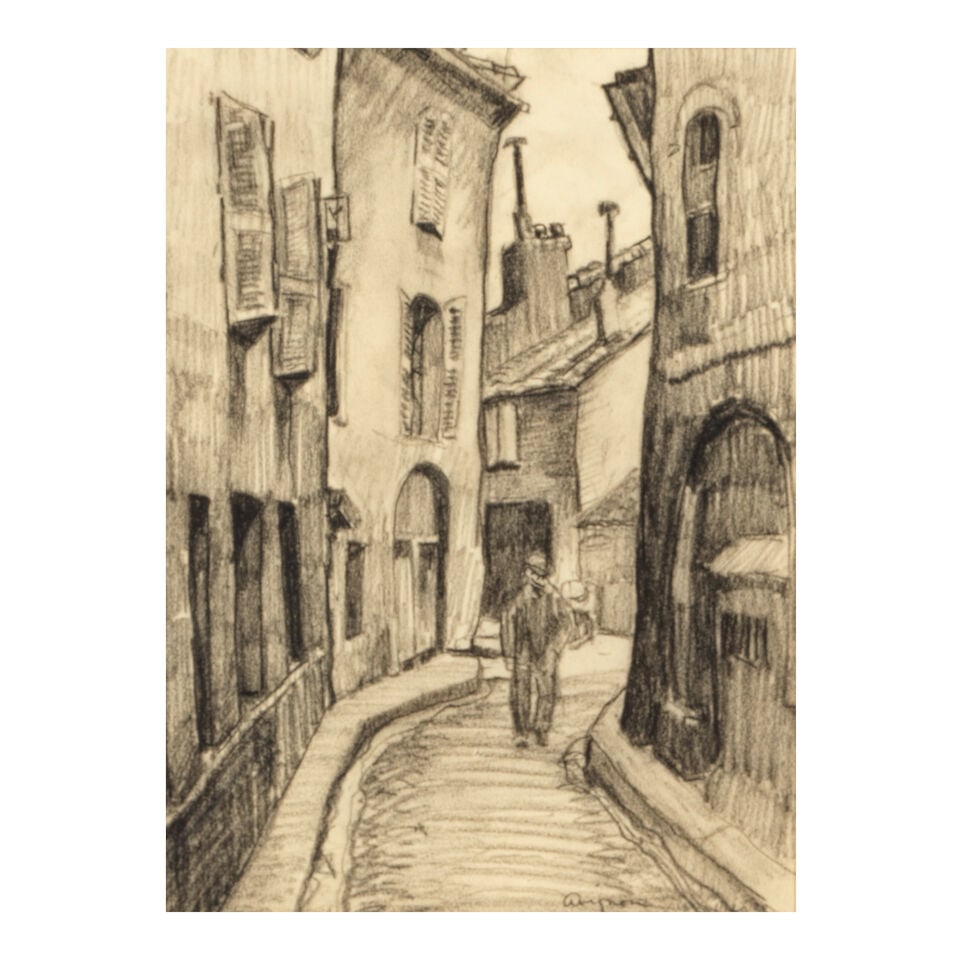 LUCY VALENTINE PIERCE (1887-1974) Florence, Monastery at Certosa, A Street in Florence, Up the C... - 4