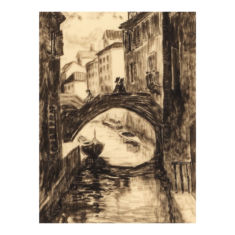 LUCY VALENTINE PIERCE (1887-1974) Florence, Monastery at Certosa, A Street in Florence, Up the C... - 6