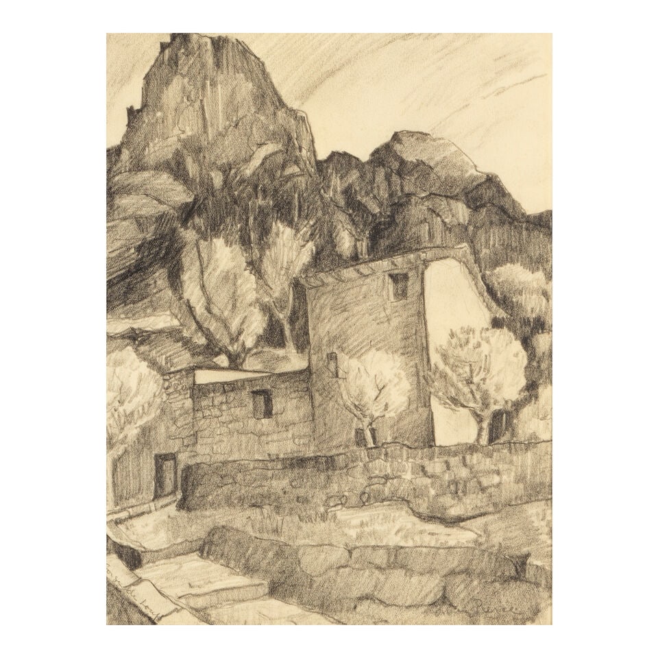 LUCY VALENTINE PIERCE (1887-1974) Florence, Monastery at Certosa, A Street in Florence, Up the C... - 8