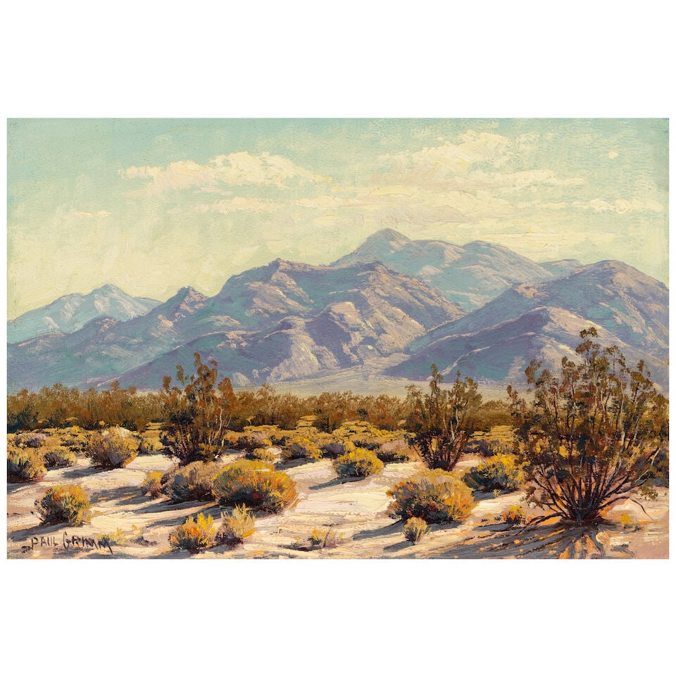 PAUL GRIMM (1891-1974) Desert Autumn, Palm Springs, Calif. and Approaching Cumulus (a group of t... - 2
