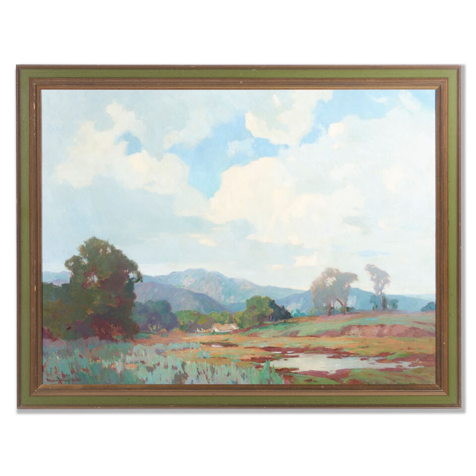 MARION KAVANAGH WACHTEL (1876-1954) Clouds Over Laguna Hills 30 1/4 x 40 1/4 in. - 3