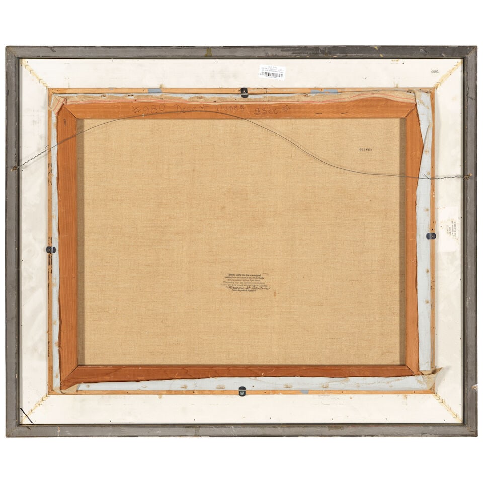SAM HYDE HARRIS (1889-1977) Desert Dunes 22 x 28 1/4 in. - 2