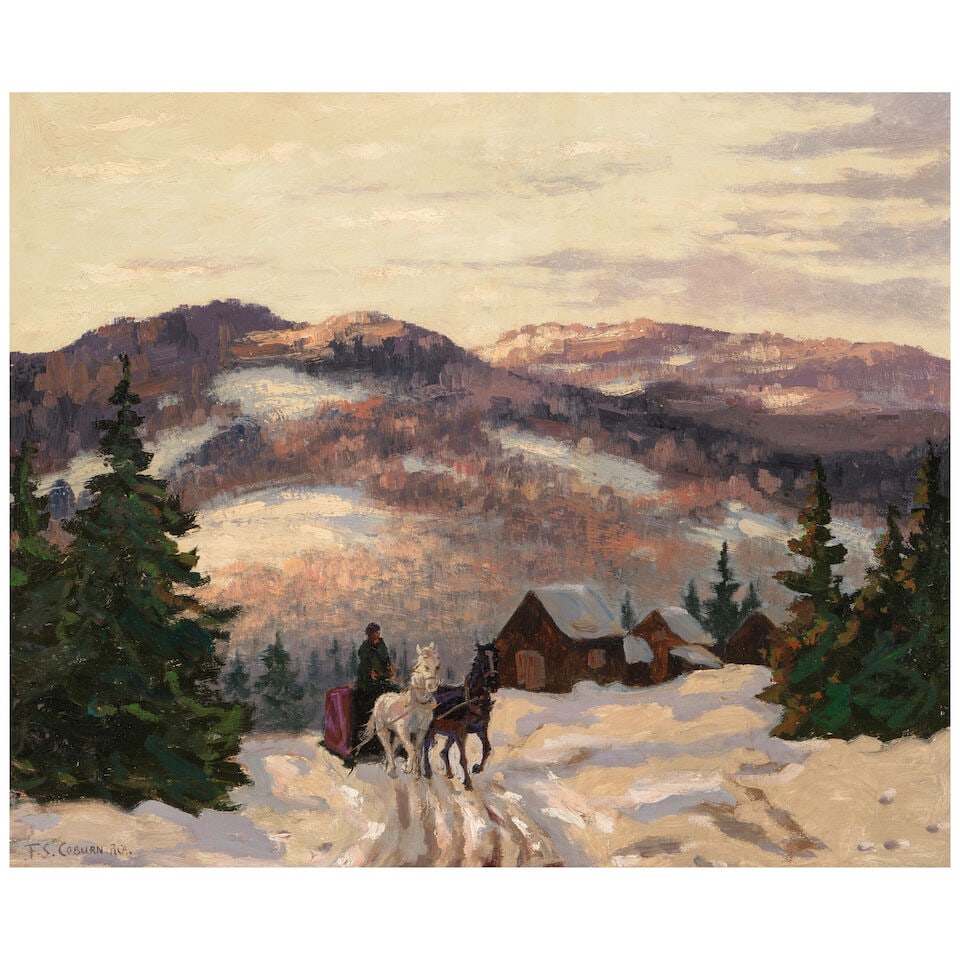 FREDERICK SIMPSON COBURN (CANADIAN, 1871-1960) Winter Landscape 20 x 24 in. (1 of 6)