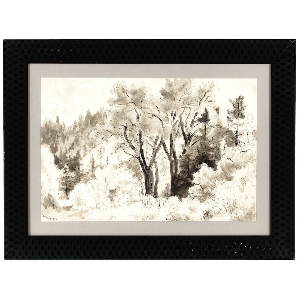 GENE KLOSS (1903-1996) Grove of Trees sight 12 x 17 3/4 in. - 3