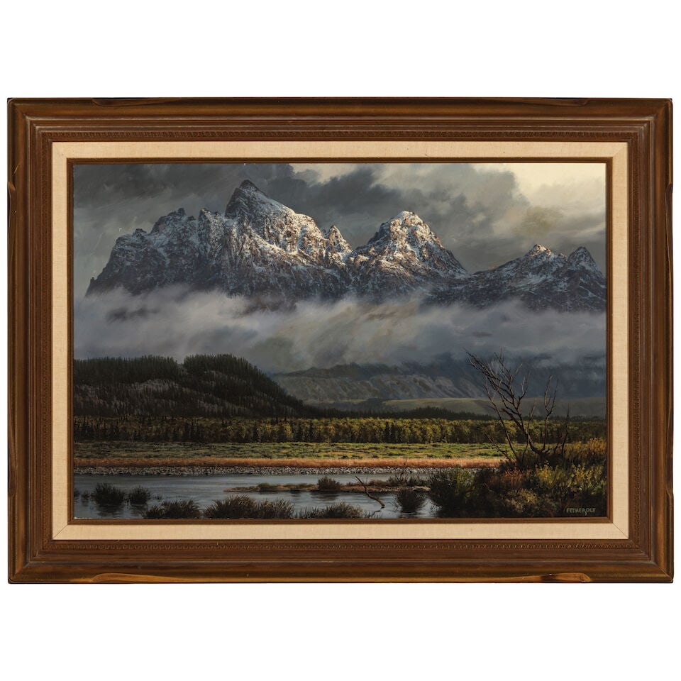JAMES A. FETHEROLF (1925-1994) The Grand Tetons 24 x 36 in. - 2
