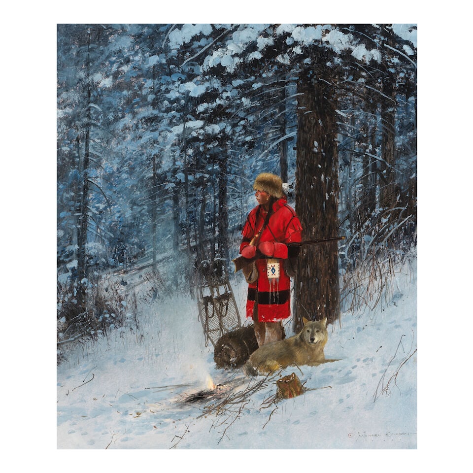 MICHAEL COLEMAN (BORN 1946) In the Woods 21 x 17 in. (Painted in June 1980.) (1 of 3)
