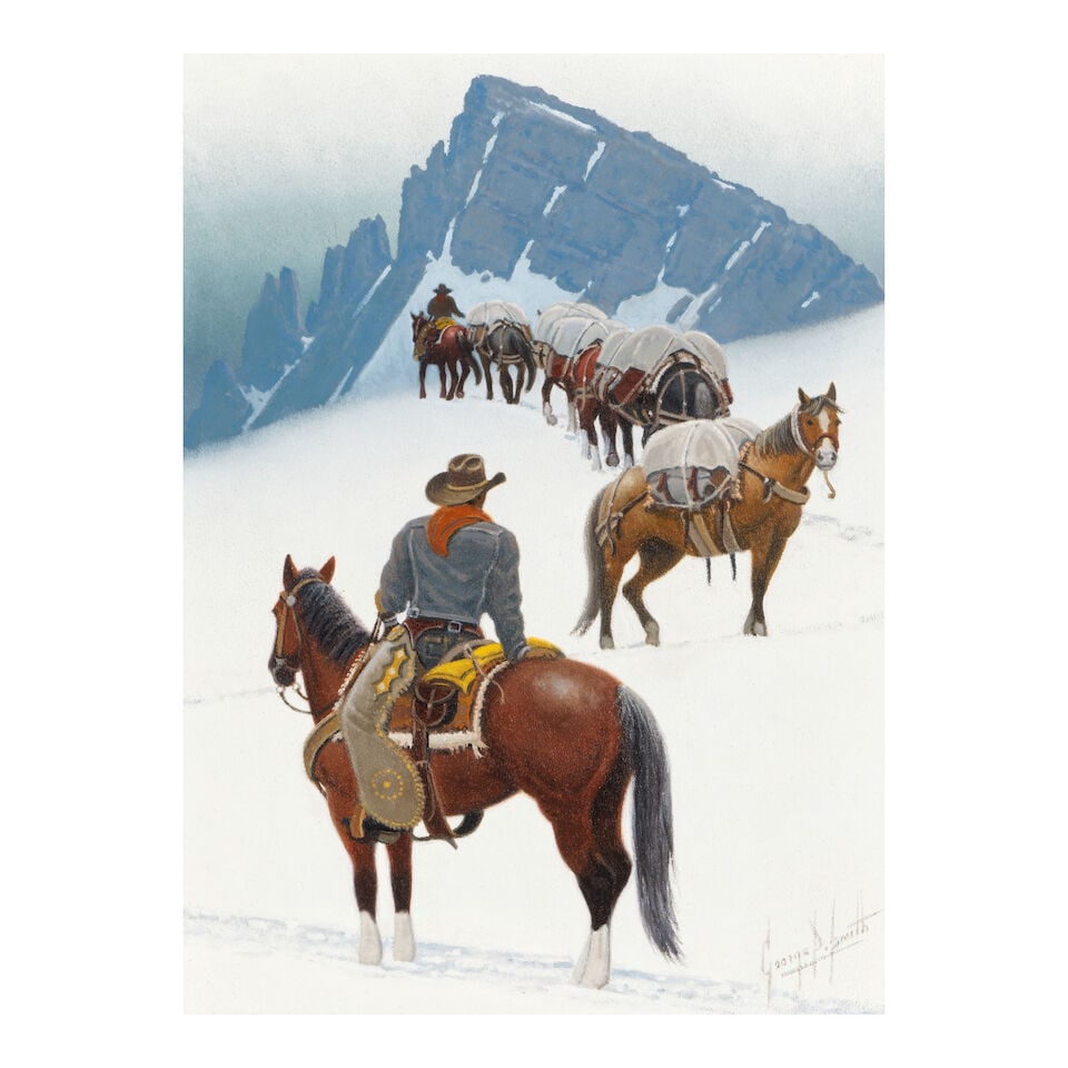 GEORGE DEE SMITH (BORN 1944) The Golden Path and Pack Outfit in the Wind Rivers - Wyo (a group o... - 3