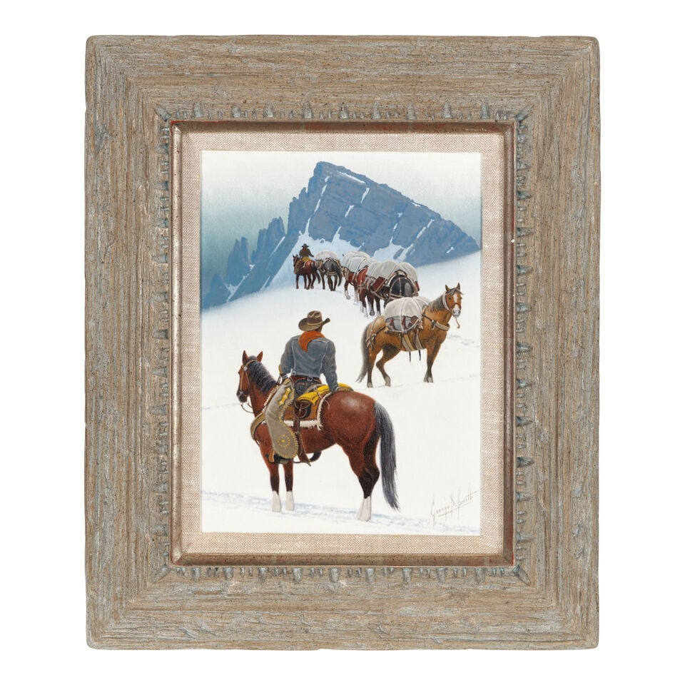 GEORGE DEE SMITH (BORN 1944) The Golden Path and Pack Outfit in the Wind Rivers - Wyo (a group o... - 4