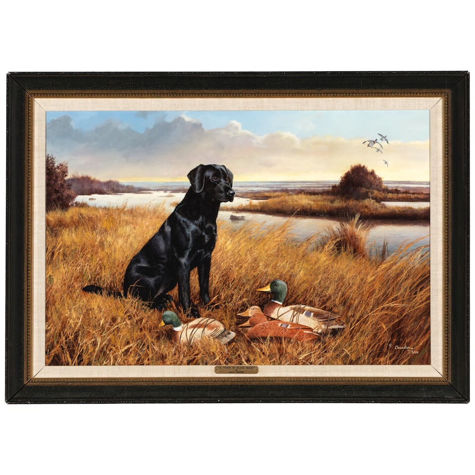 LARRY CHANDLER (1951-2007) A Touch of Black Magic 24 x 36 in. (Painted in 2000.) - 3