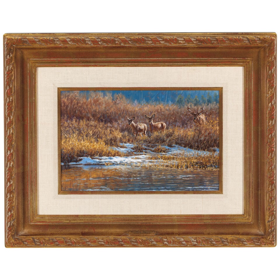 JOHN BANOVICH (BORN 1960) Cautious Approach 9 x 14 in. - 3