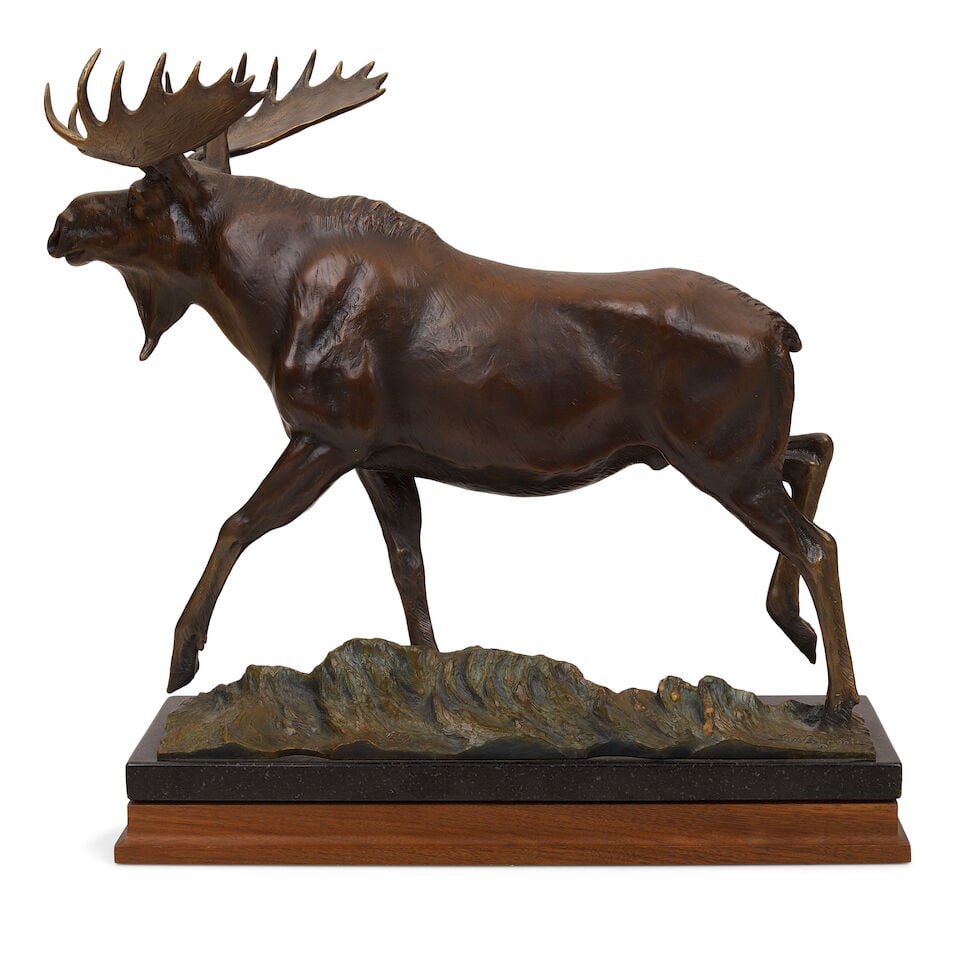JIM GILMORE (born 1950) Water's Edge 14 1/2 in. high; on a 2 in. high marble and wood base - 3
