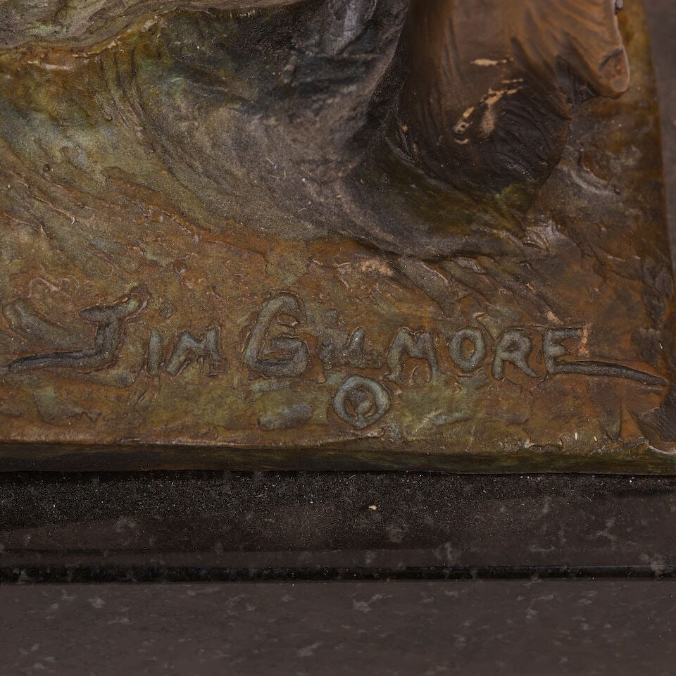 JIM GILMORE (born 1950) Water's Edge 14 1/2 in. high; on a 2 in. high marble and wood base - 5