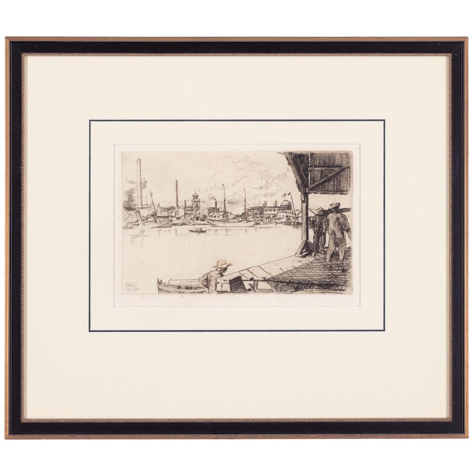 Horatio Nelson Poole (1884-1949); The Meat Stick Man; Honolulu Harbor; (2) - 2