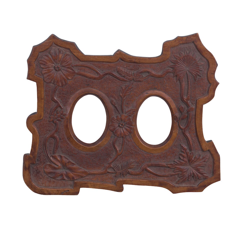 Attributed to Franz (Frank) Nikolous Otremba (1851-1910) Carved Pendant Portraits Picture Frame ... (1 of 1)
