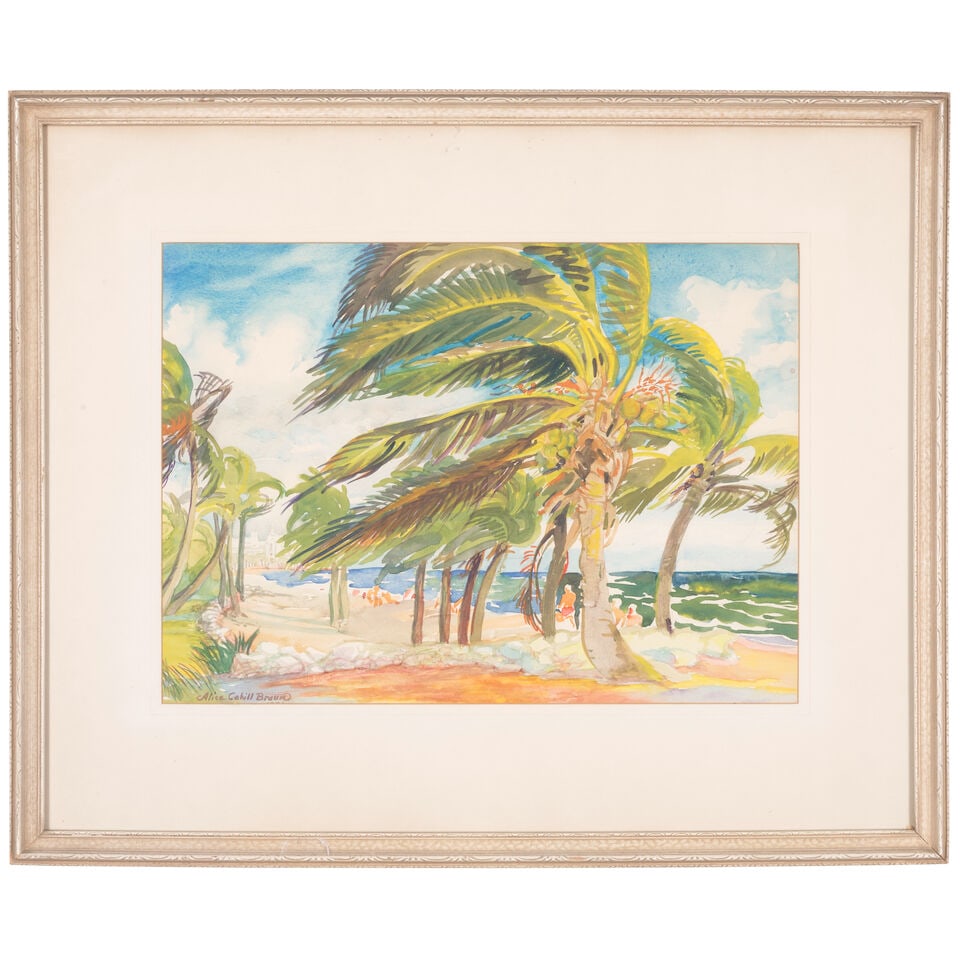 Alice Cahill Braun (1901-1987) Windy Beach sight 13 x 18 in. - 4