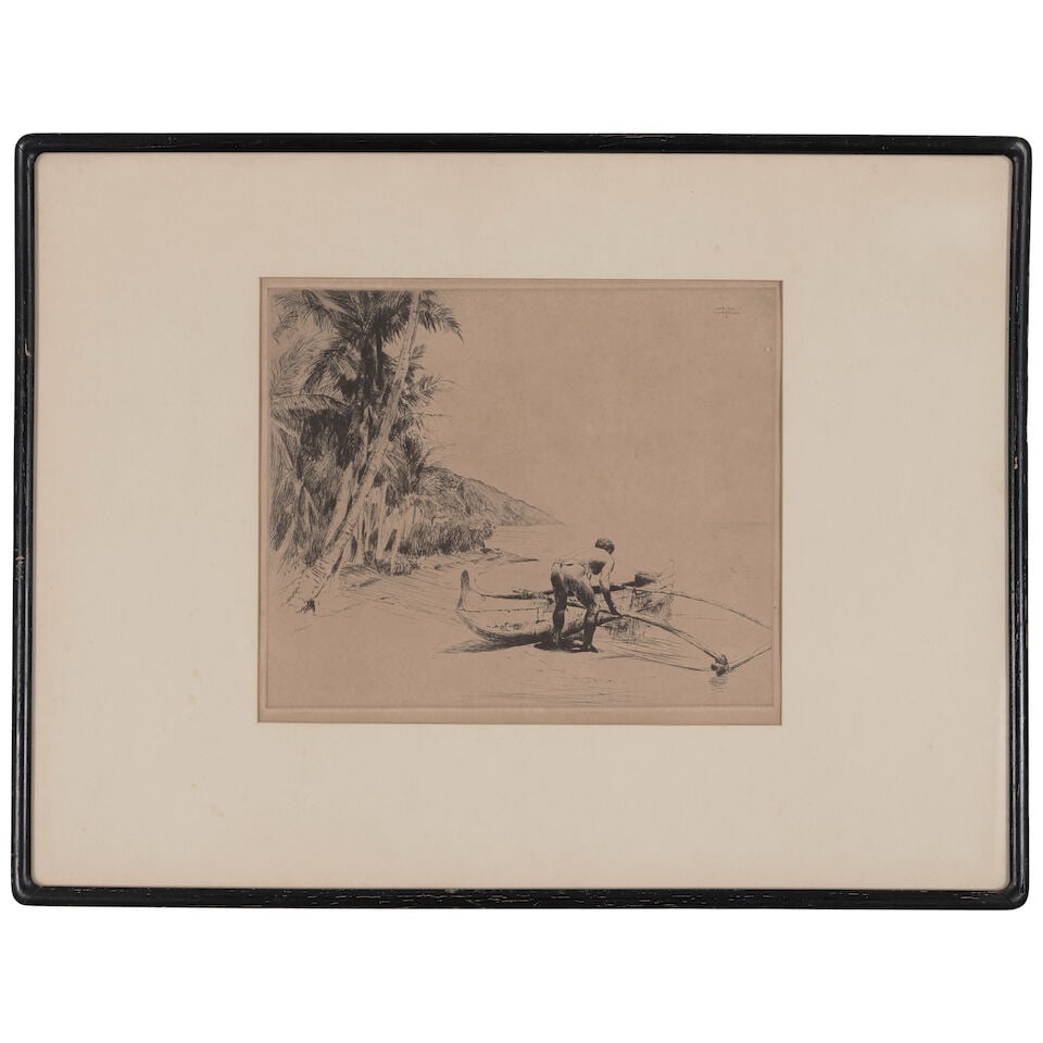 John Melville Kelly (1879-1962); Old Hawaii (Outrigger); - 2