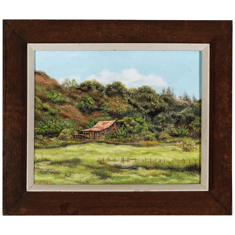James Rack (1947-2025) A Farmhouse 16 x 20 in. - 3