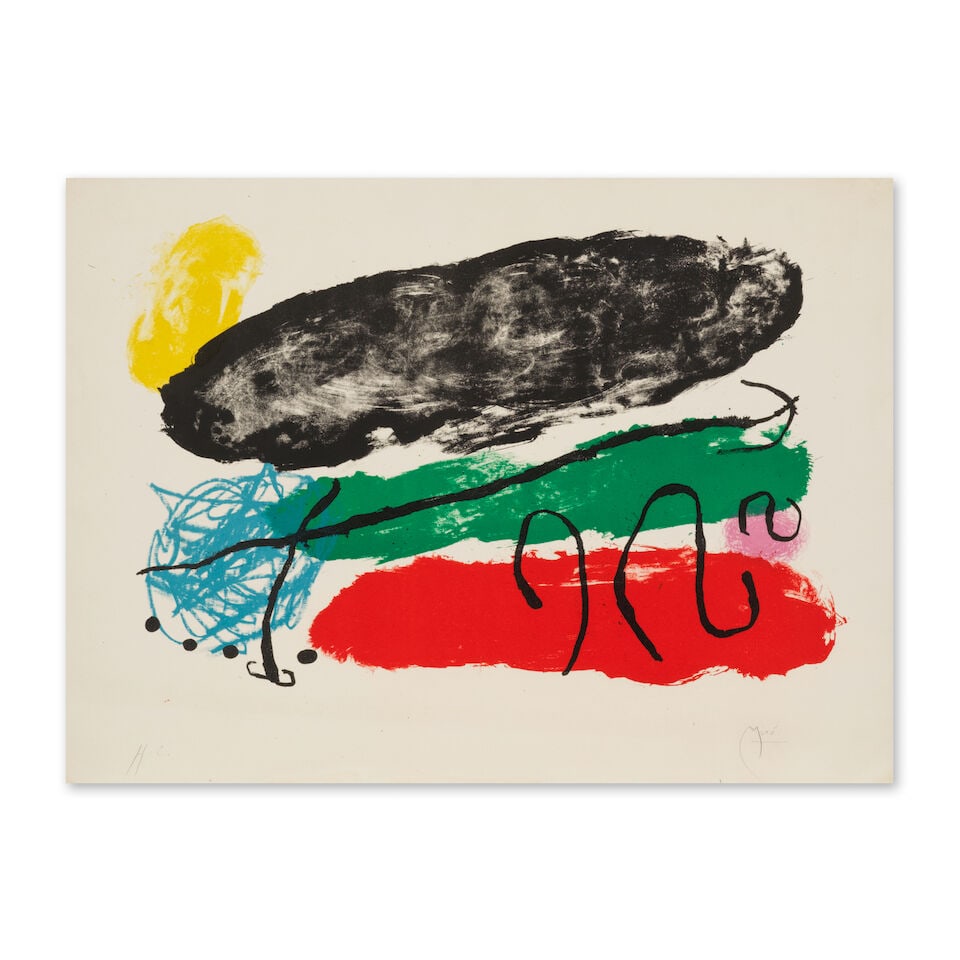 JOAN MIRÓ (1893-1983) L'Astre Patagon, 1960 (Mourlot, 197)Lithographie en couleurs sur BFK... (1 of 1)