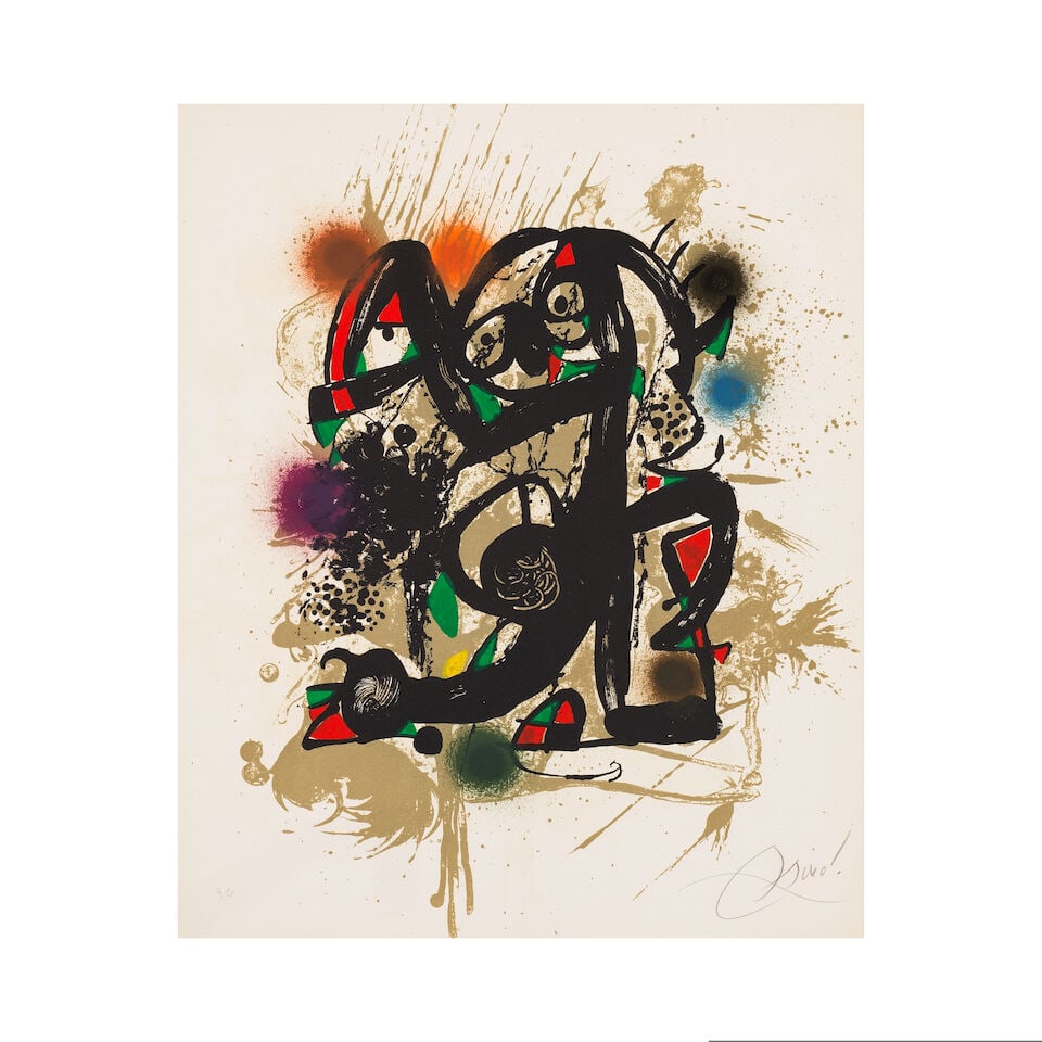 JOAN MIRÓ (1893-1983) Joan Miro Lithographe III, 1977 - suite complète signée (Mo... - 3
