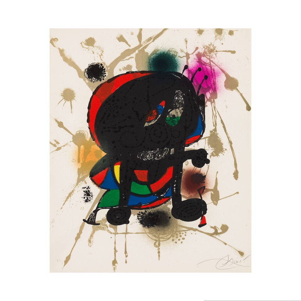 JOAN MIRÓ (1893-1983) Joan Miro Lithographe III, 1977 - suite complète signée (Mo... - 4