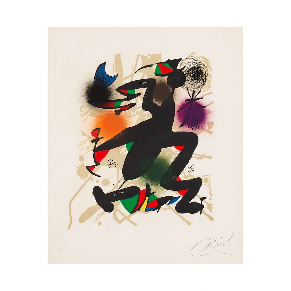 JOAN MIRÓ (1893-1983) Joan Miro Lithographe III, 1977 - suite complète signée (Mo... - 5
