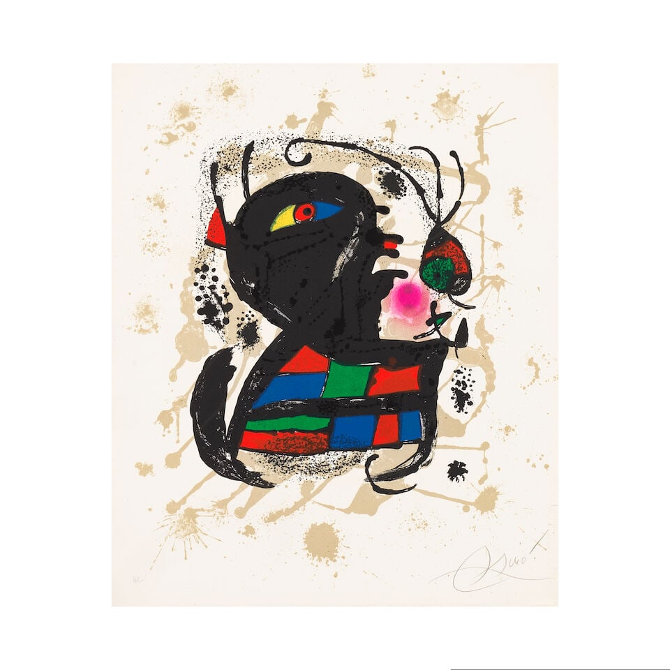 JOAN MIRÓ (1893-1983) Joan Miro Lithographe III, 1977 - suite complète signée (Mo... - 6
