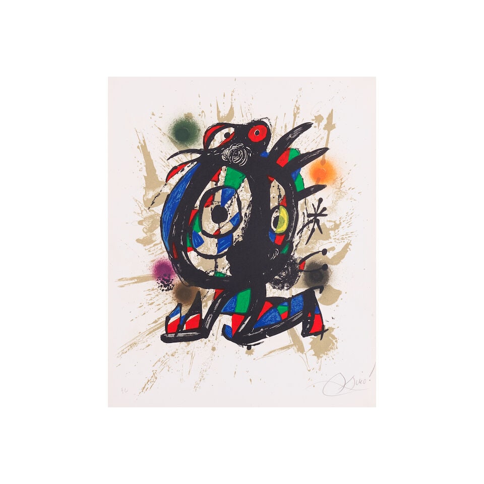 JOAN MIRÓ (1893-1983) Joan Miro Lithographe III, 1977 - suite complète signée (Mo... - 9