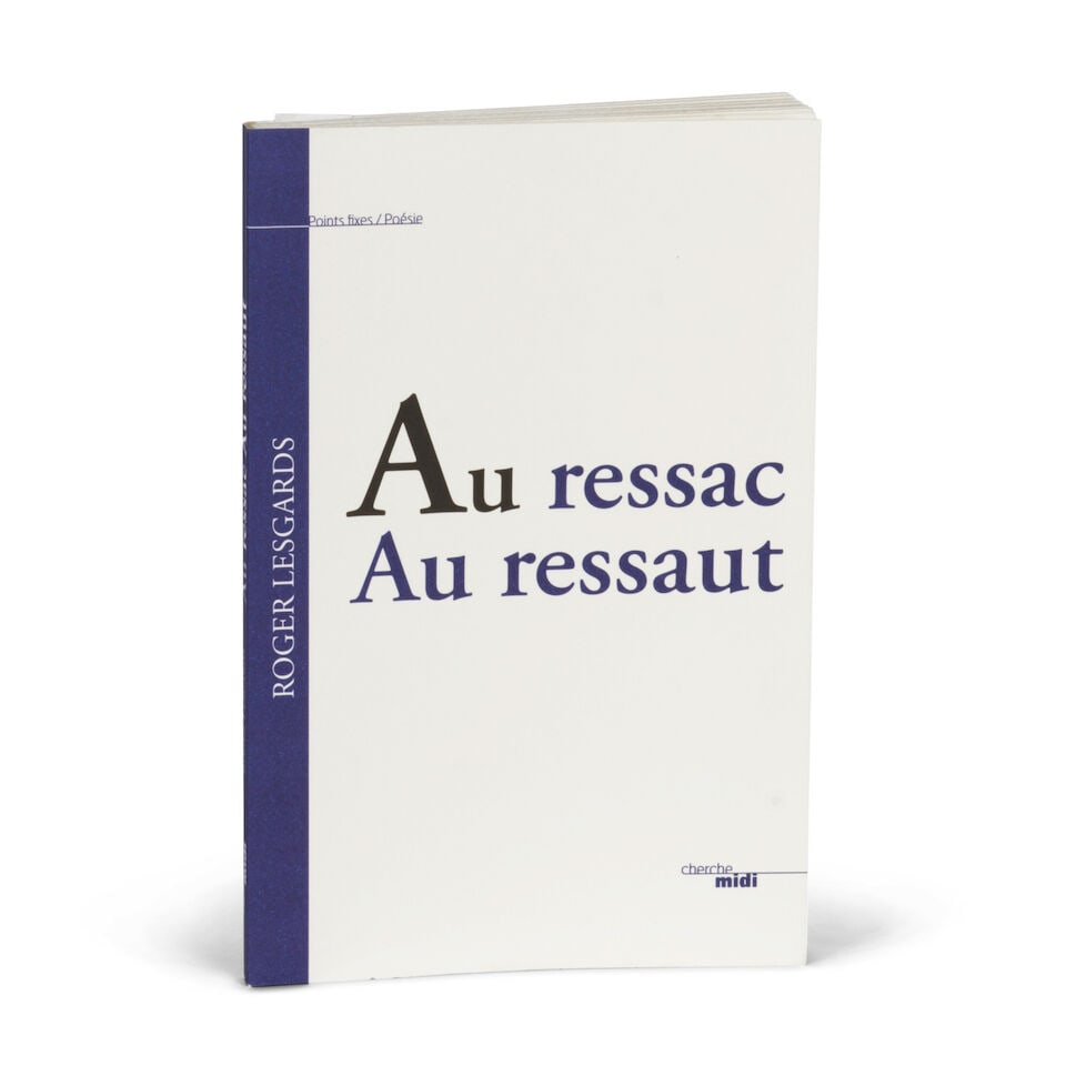 ZAO WOU-KI (1920-2013) Sans titre (Biarritz), 2013 Ouvrage intitulé Au ressac, au ressaut c... - 2