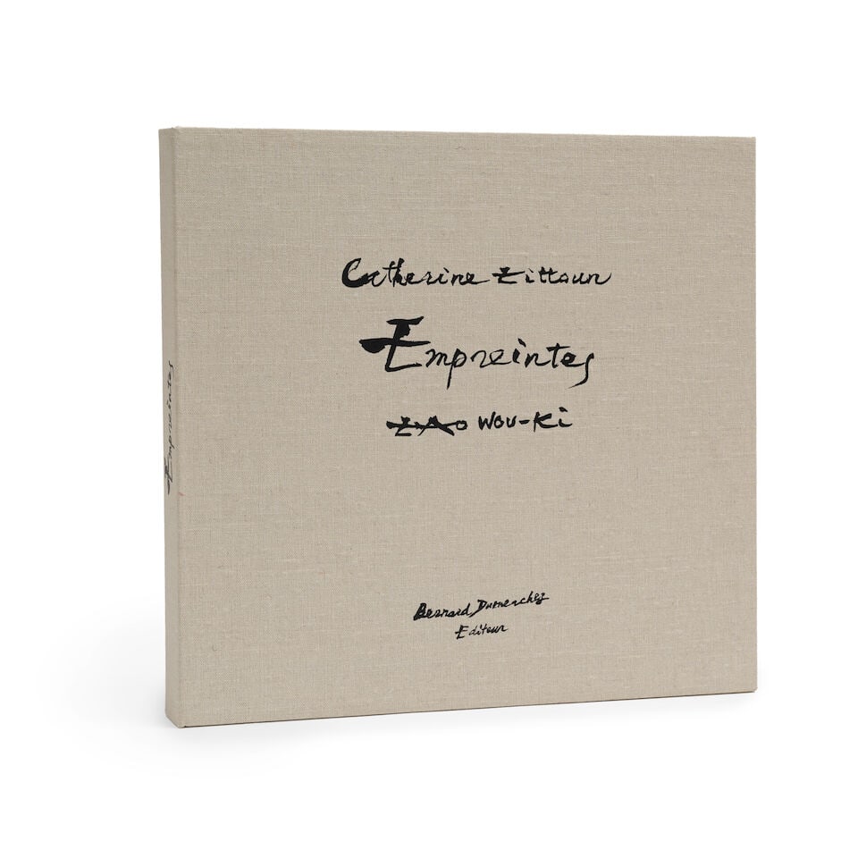 ZAO WOU KI (1920-2013) Empreintes, 2003 Ouvrage de Catherine Zittoun sous couverture papierrempl... - 2