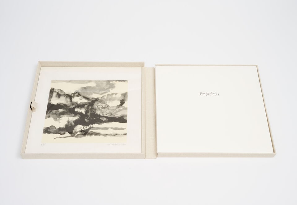 ZAO WOU KI (1920-2013) Empreintes, 2003 Ouvrage de Catherine Zittoun sous couverture papierrempl... - 6