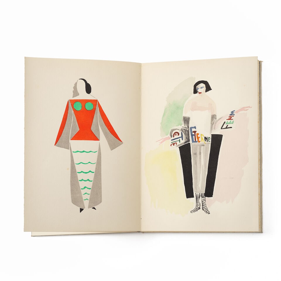 SONIA DELAUNAY (1885-1979) 27 tableaux vivants, Robes Poèmes, 1969 Livre-accordéon orn... - 3