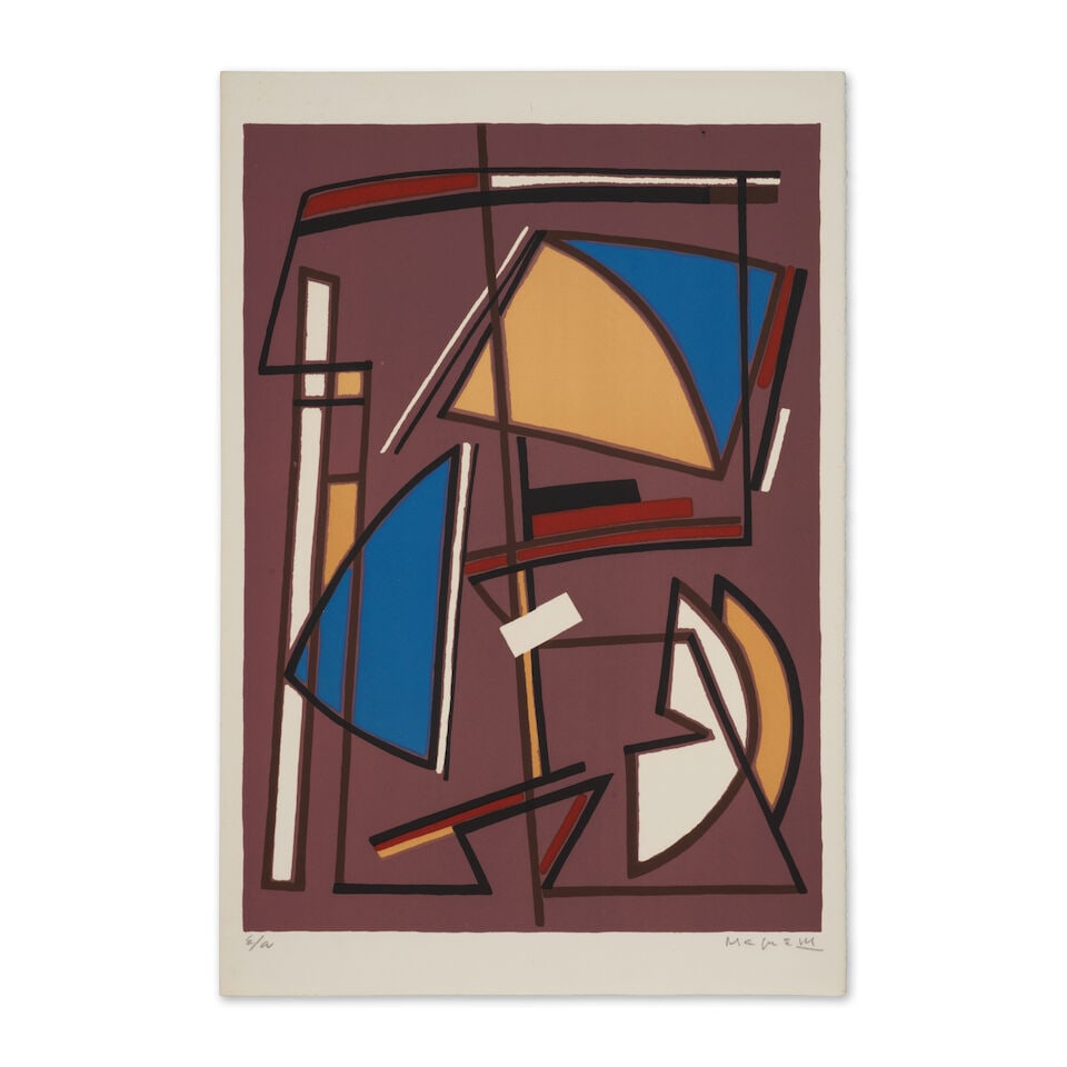 ALBERTO MAGNELLI (1888-1971) Album de la Ferrage - 1970, planche II et X, 1970 (Abadie, 51-2 et ... - 2